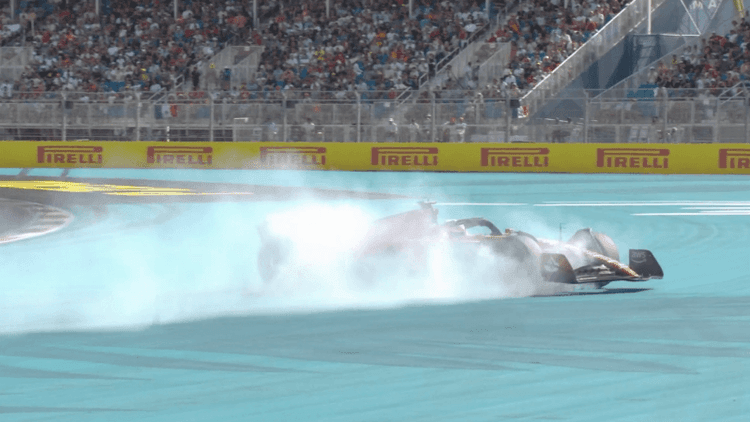 Sortie de piste de Charles Leclerc au GP de Miami 2023