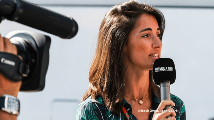 Margot Laffite sur l'émission Formula One de Canal+