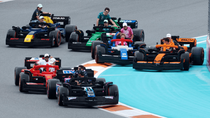 La courge LEGO organisée avant le Grand Prix 2025 de Miami