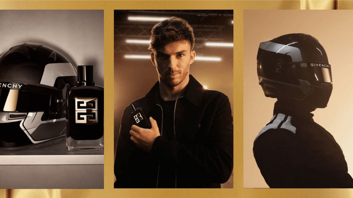 Pierre Gasly, nouvel ambassadeur mondial des parfums Gentleman Givenchy