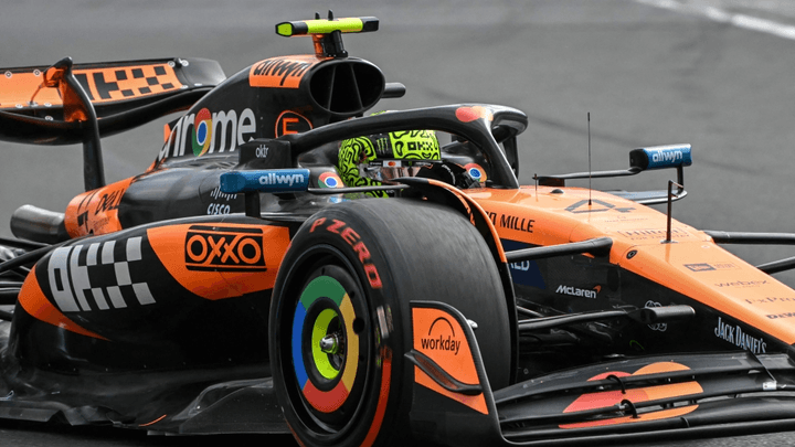 Lando Norris au volant de sa McLaren MCL40 lors du GP d'Australie 2026 à Melbourne
