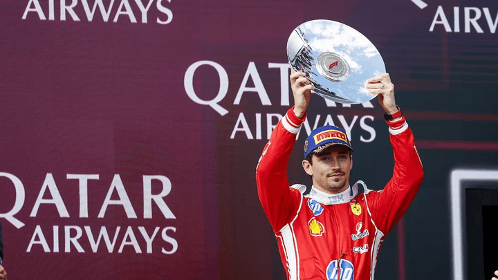 Leclerc sur le podium de Melbourne au Grand Prix d'Australie 2026
