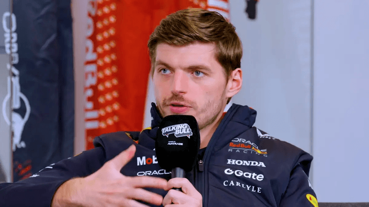 Max Verstappen lors d'une interview en Formule 1