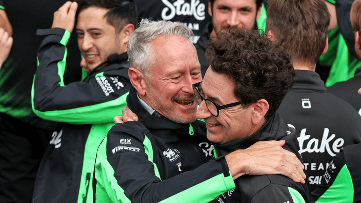 Wheatley et Binotto en 2025 lorsque l'écurie ne s'appelait pas encore Audi