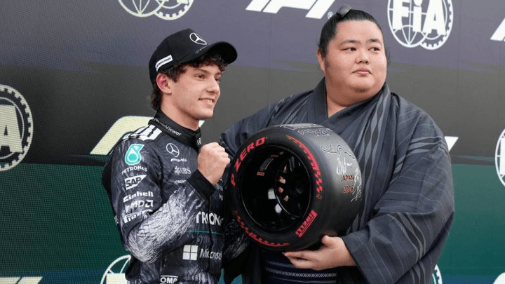 Kimi Antonelli en pole position lors du Grand Prix du Japon 2026 à Suzuka